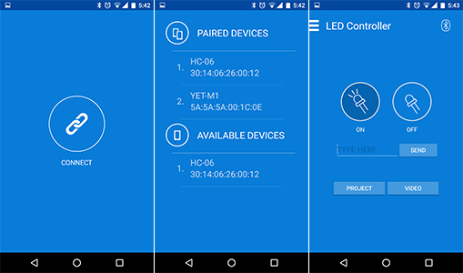 Arduino and Bluetooth HC-06 to Control the LED with Android Device