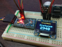 ultrasonic-sensor-arduino-pro-mini-oled-display