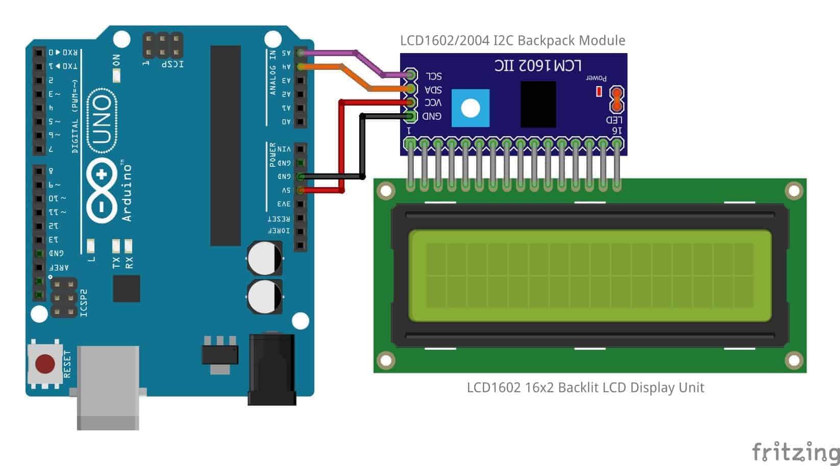 How to: 16×2 LCD Display with Arduino – Code & Connection - Circuit Magic